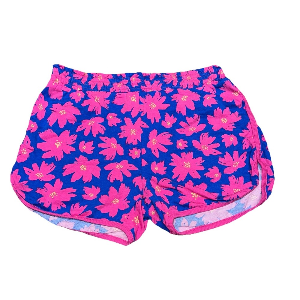 Vera Bradley Pink Blue‎ Floral Jersey Knit Pajama Sleep Lounge Shorts Women's S